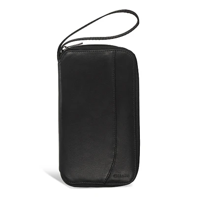 Onyx / Leather Multi Passport Case *Drop Ship*