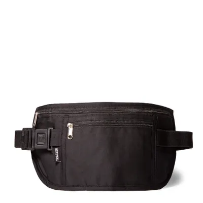 Double Zip Travel Belt pouch - Black