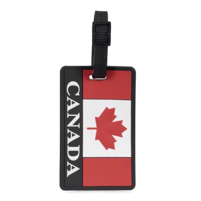 Porte-adresse avec drapeau canadien - Red