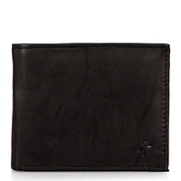 FINAL SALE Leather RFID Bifold Wallet with Flip-Up Wing