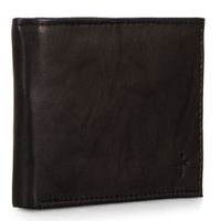 Leather RFID Bifold Wallet with Flip-Up Wing