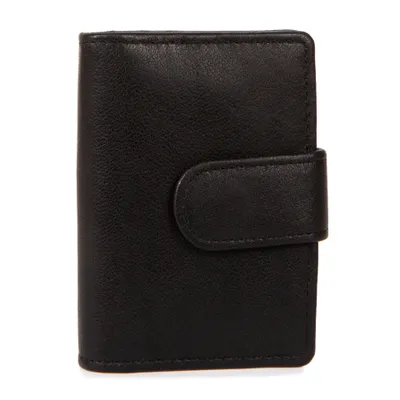Porte-cartes de crédit RFID en cuir - Black