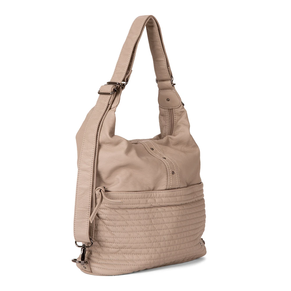 Sac à main hobo convertible matelassé