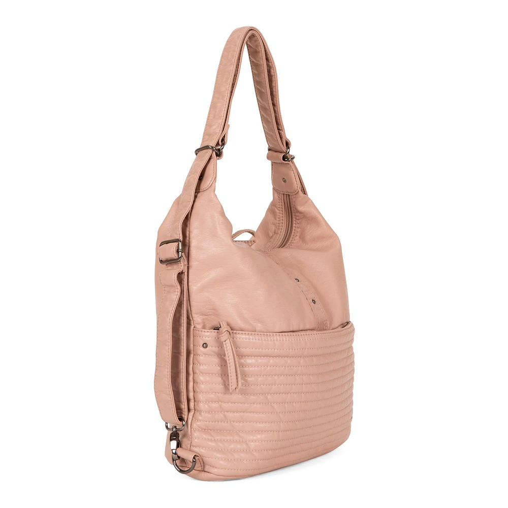 Sac à main hobo convertible matelassé