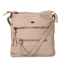 Petit sac à bandoulière multi-zip matelassé en similicuir