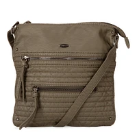 Petit sac à bandoulière multi-zip matelassé en similicuir