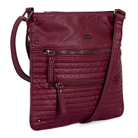 Petit sac à bandoulière multi-zip matelassé en similicuir