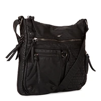 Sac à bandoulière extensible matelassé de taille moyenne avec poches avant