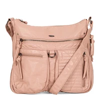Sac à bandoulière extensible matelassé de taille moyenne avec poches avant