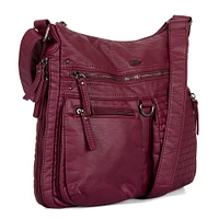 Sac à bandoulière extensible matelassé de taille moyenne avec poches avant
