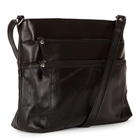 Sac à bandoulière en cuir Patch RFID