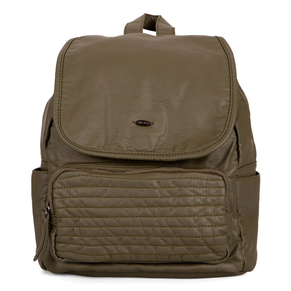 Sac à dos matelassé rabat