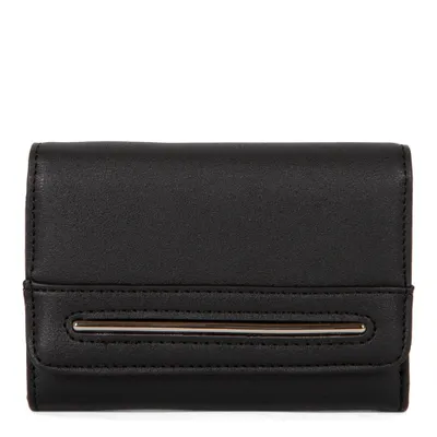 Medium Flap Wallet - Black
