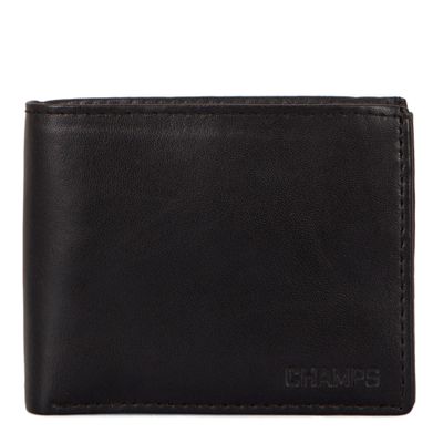 Portefeuille pliable avec aile centrale - Black