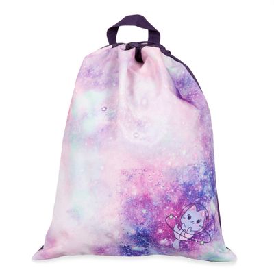 Space Cat Drawstring Bag - Purple Multi