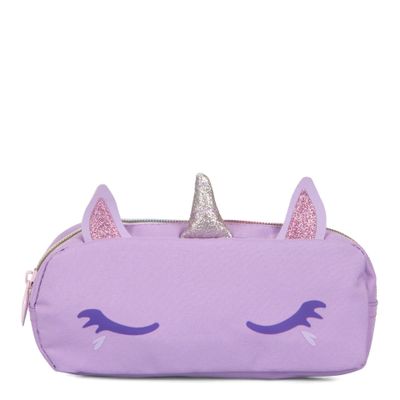 Sleeping Unicorn Pencil Case - Purple Multi