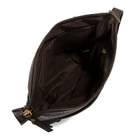 Pebbled N/S Crossbody Bag