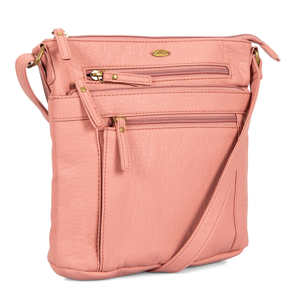 Sac à bandoulière grainé N/S