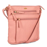 Sac à bandoulière grainé N/S
