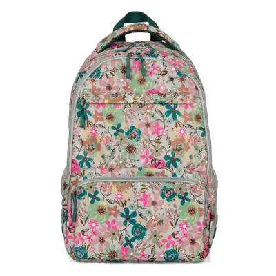 Ditsy Green 15" Laptop Backpack - Green Multi