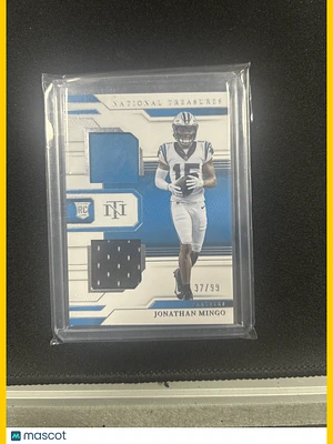 2023 National Treasures Football Jonathan Mingo Relic /99