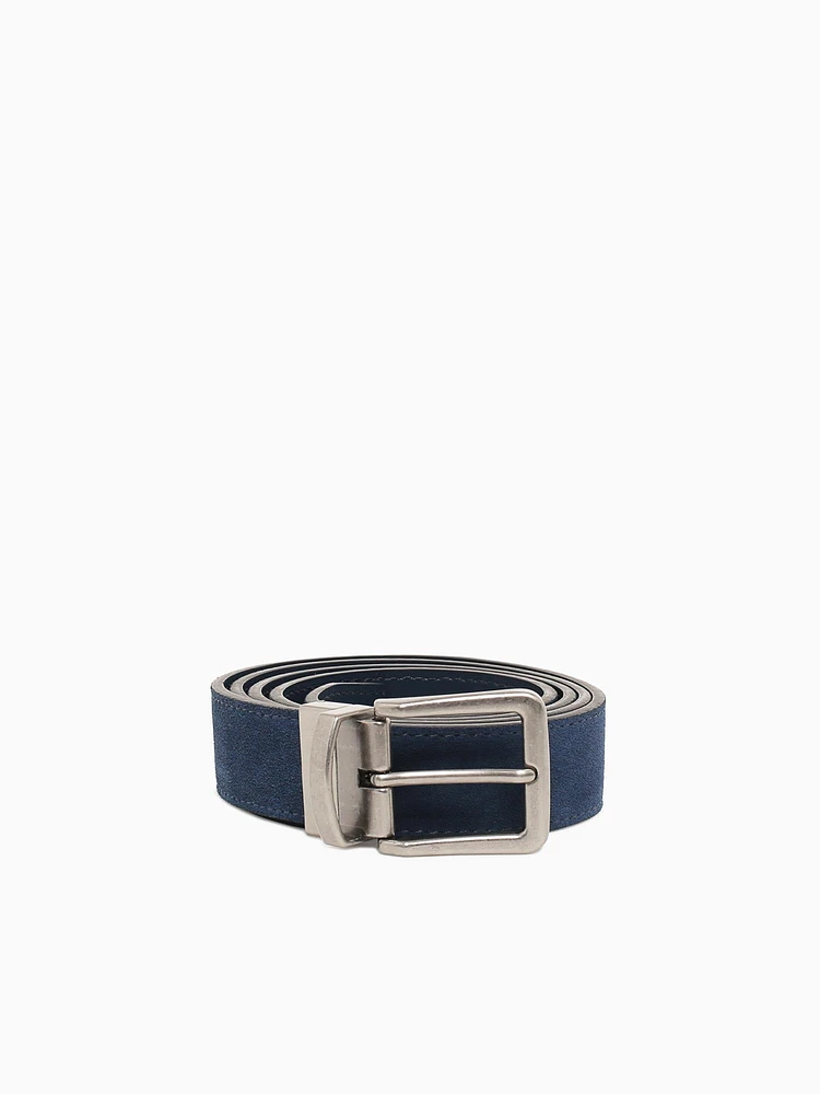 The Belt Navy Suede