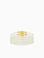 Meghan 8 Strand Crystal Bracelet