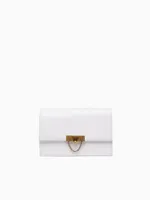 Flap Shoulder Bag White