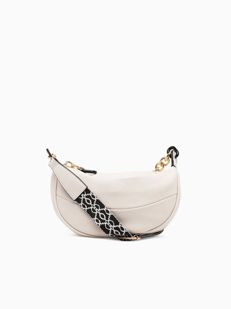 Half Moon Crossbag Off White