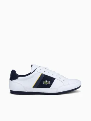 Chaymon 223 Wht Navy leather