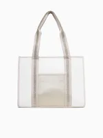 Pocket Tote Off White Multi