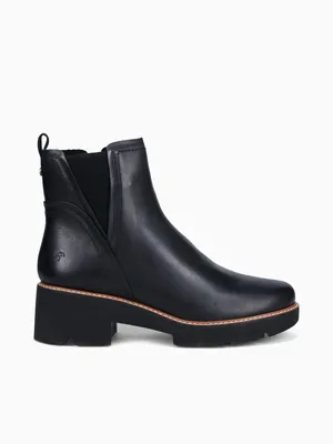 Darry Bootie Black Leather