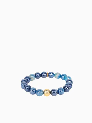 Mélange Beaded Bracelet Sapphire