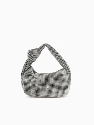 Crystal Shoulder Bag Silver