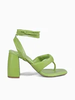 Luna Bright Lime Leather