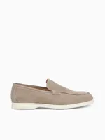 Lorenzo Plain Taupe Suede