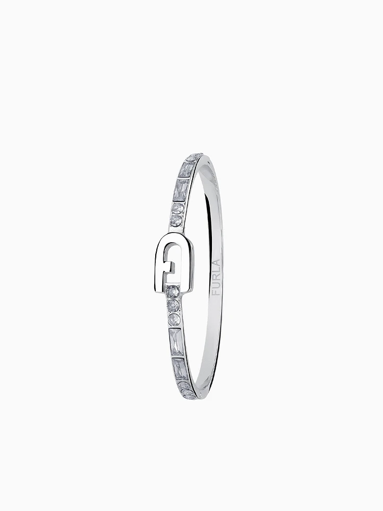 Bra Furla Sparkling Pave Bangle Argento