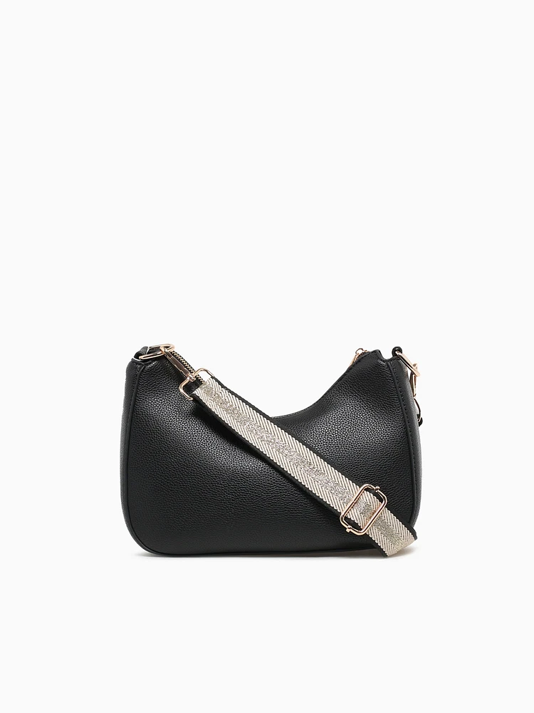 Convertible Crossbody W Chain black