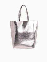 Shimmer Tote Gunmetal