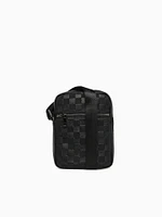 Checkered Crossbody Black