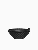 Checkered Belt Bag Black