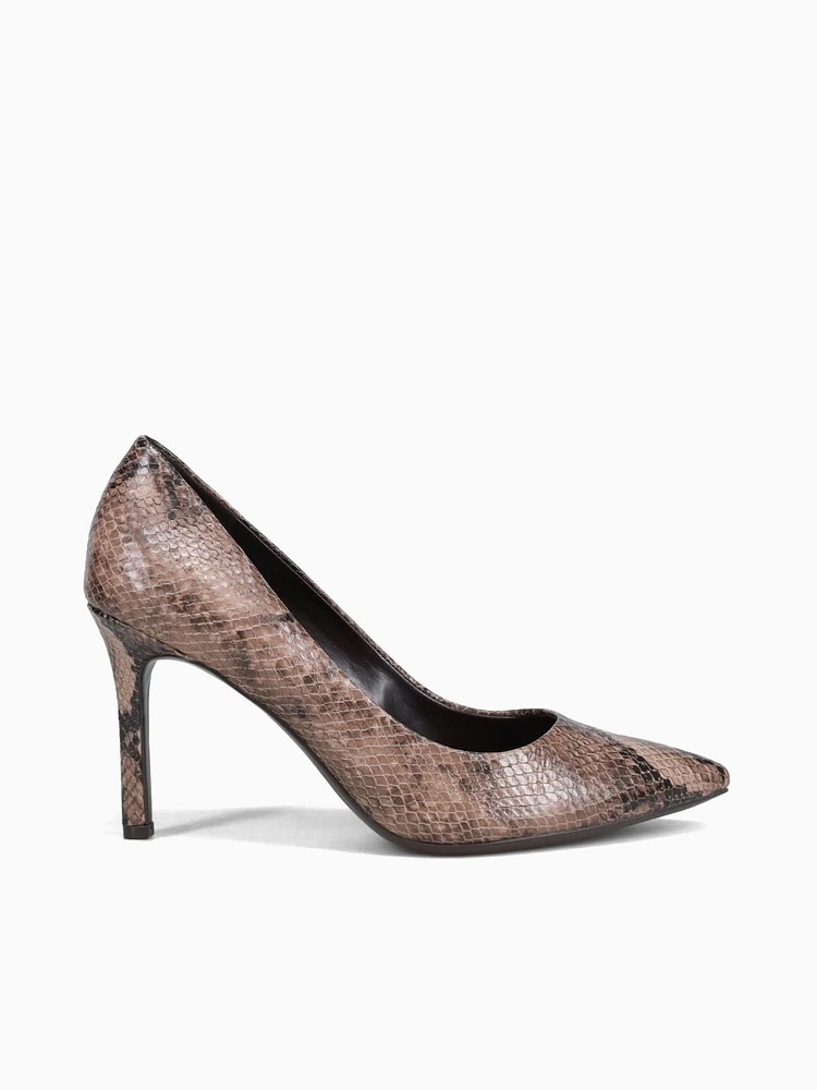 Anna Taupe Snake Leather