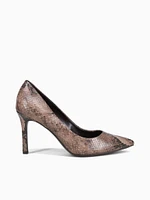 Anna Taupe Snake Leather