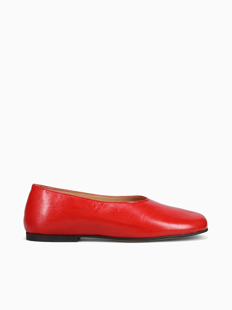 Edie Red Leather