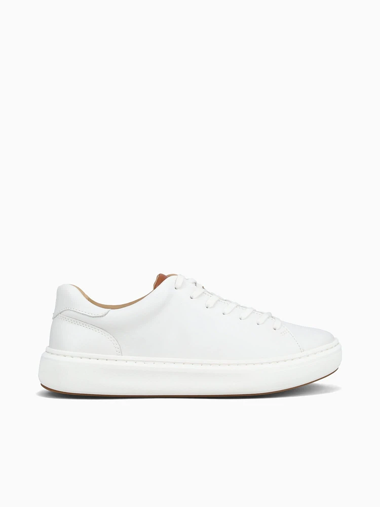 Anders Lacetotoe White Leather