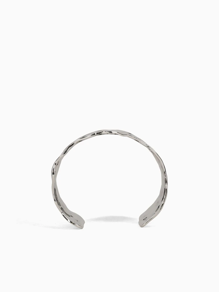 Bra Waves Cuff Silver