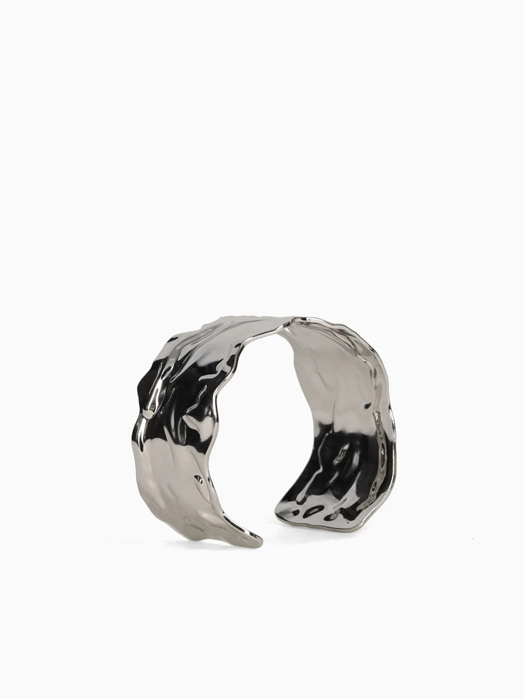 Bra Waves Cuff Silver