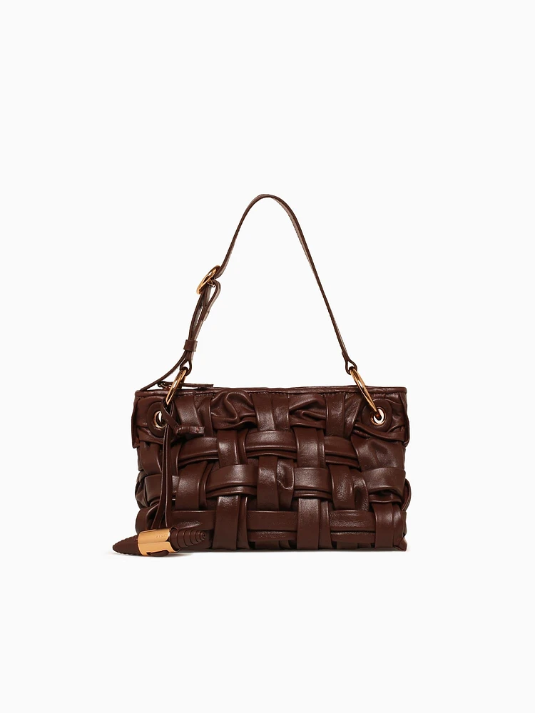 Artsy Organic Shoulder Bag Brown