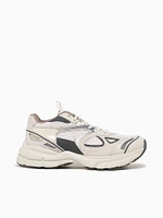 Marathon Runner  Beige Dark grey leather