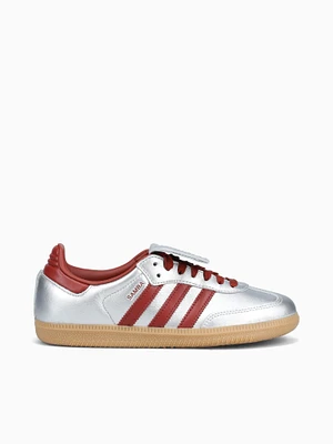Samba Lt Silver Red leather